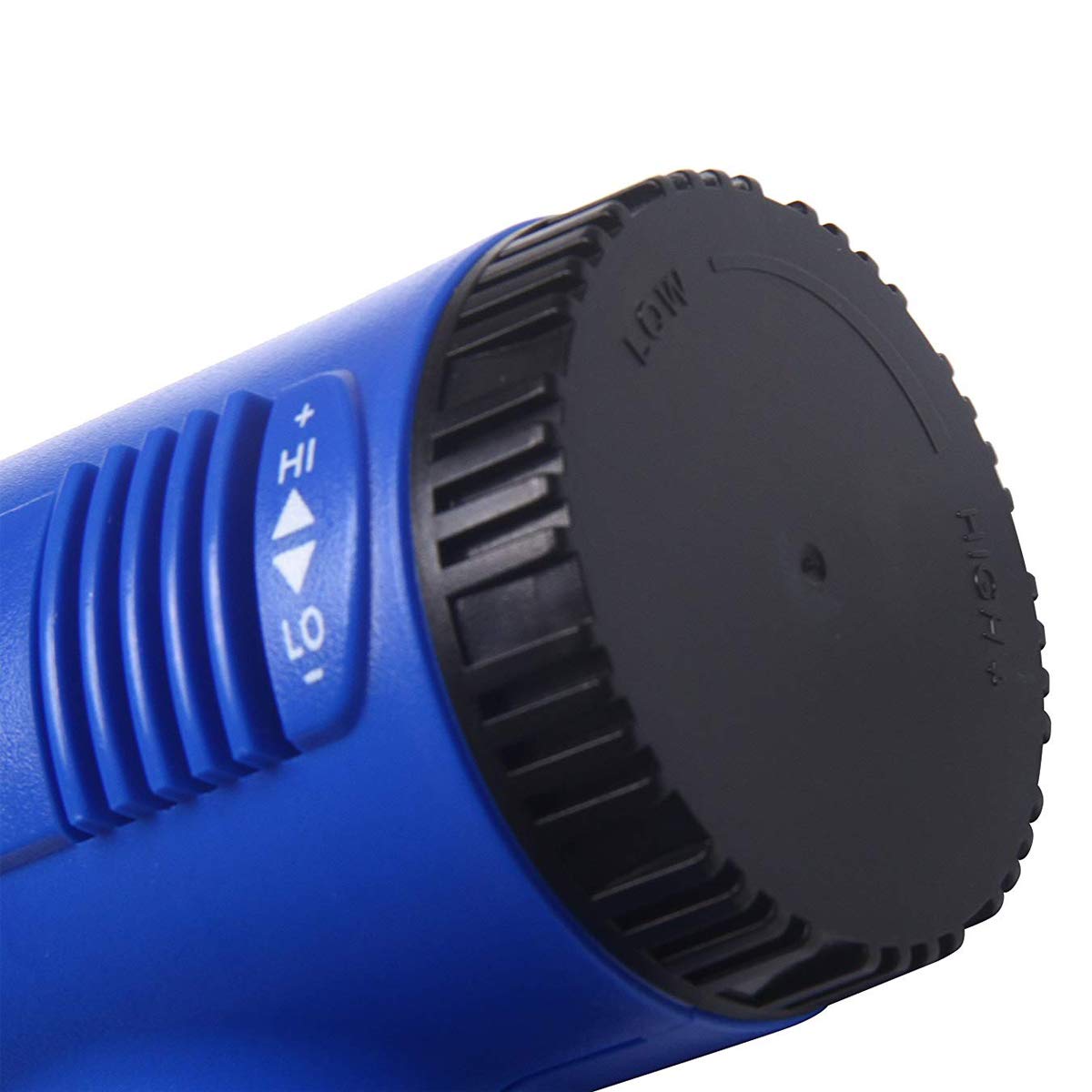 Pistola ad Aria Calda, 1800 W, Temperatura Regolabile in Continuo da 60° C a 600° C inclus LCD e 4 Pz Resistente al Calore Ugelli