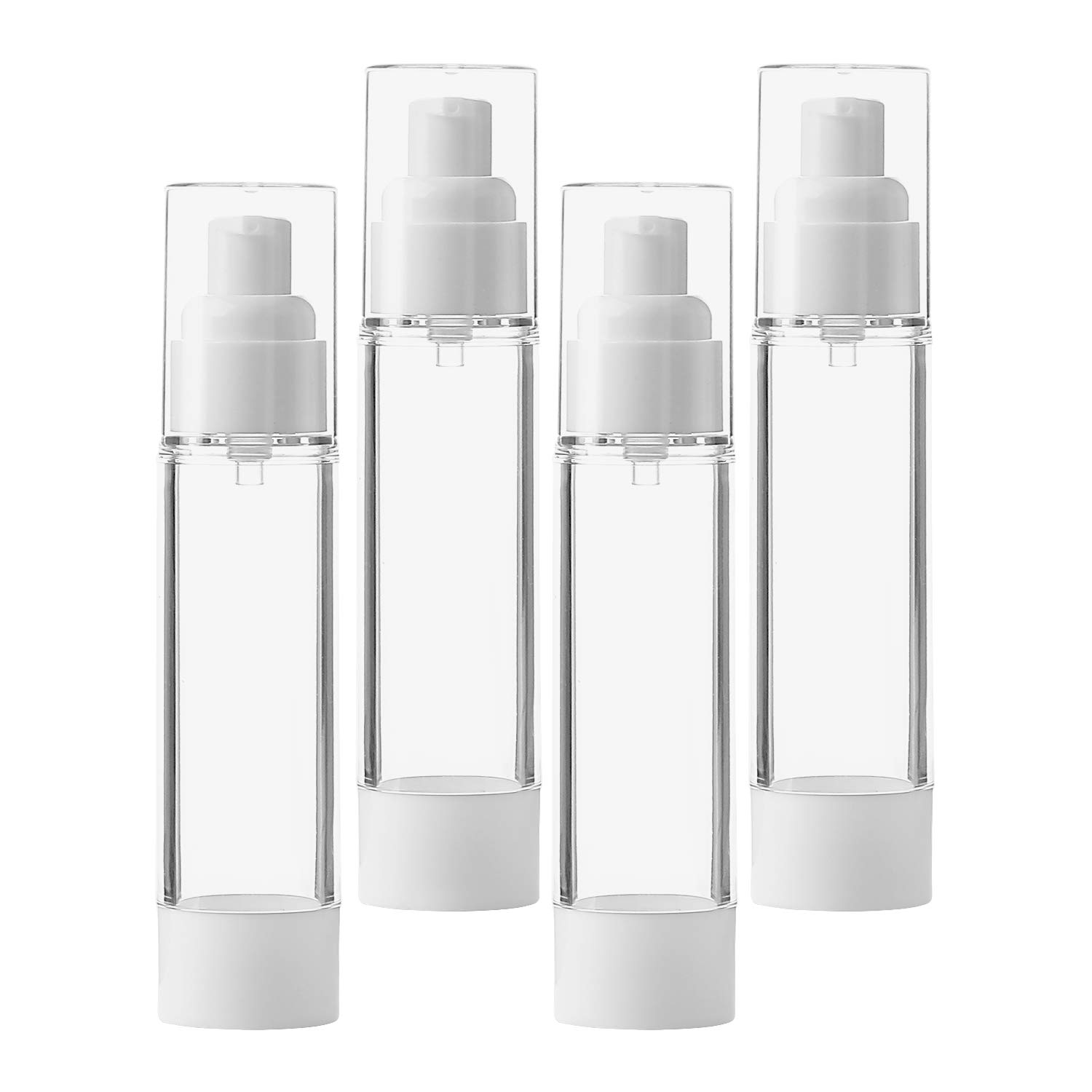 Download Amazon Com Sdootbeauty Airless Pump Bottle Refillable Air Pump Bottles Empty Airless Vacuum Bottles Travel Airless Bottles 1 7oz 50ml 4 Pack Beauty