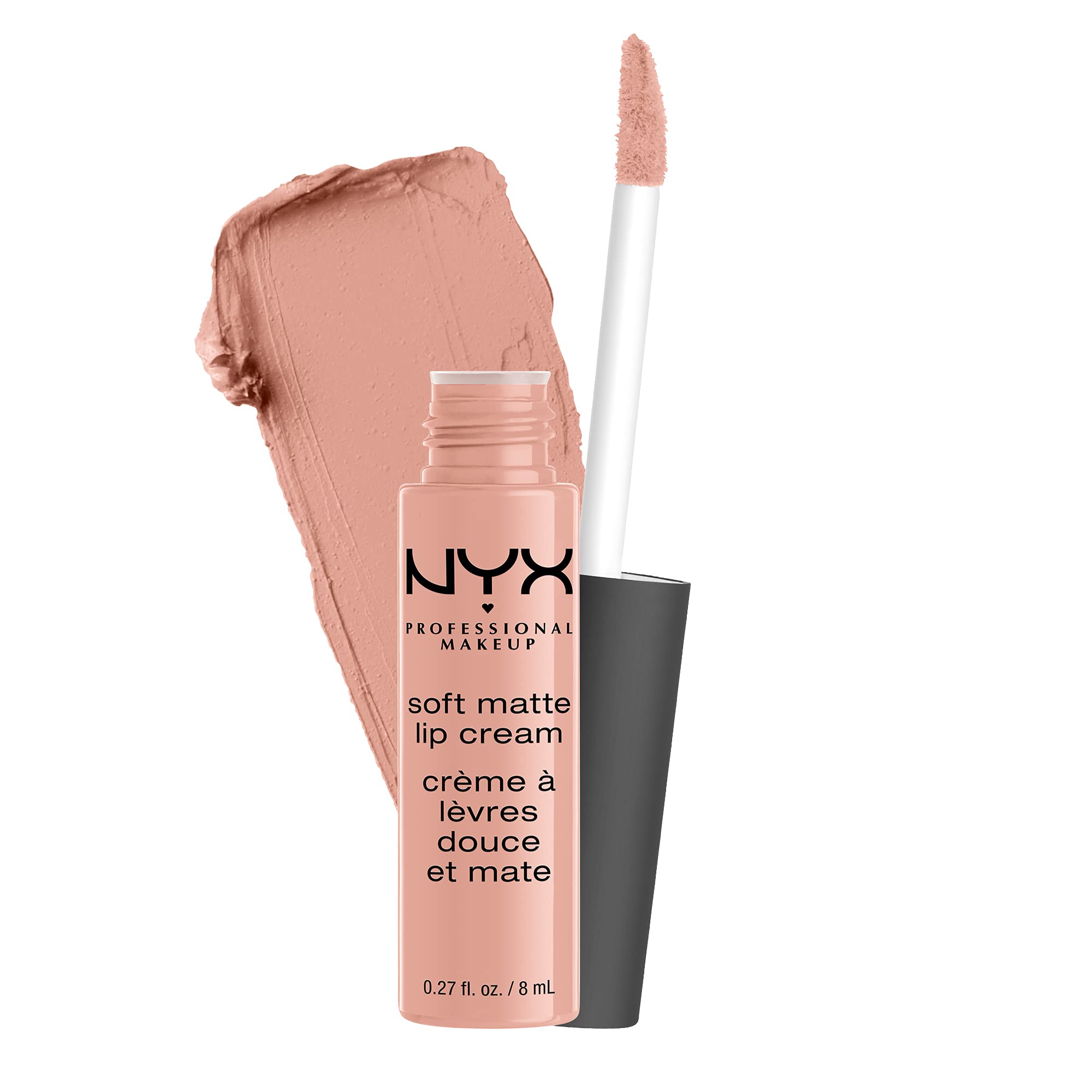 Photo 1 of NYX PROFESSIONAL MAKEUP Soft Matte Lip Cream, Lightweight Liquid Lipstick - Cairo (Matte Pure Nude)