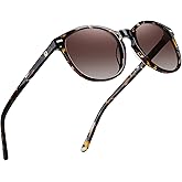 DUCO Polarized Sunglasses for Women Retro Round Women's Sunglasses Classic Vintage UV400 Shades DC1230