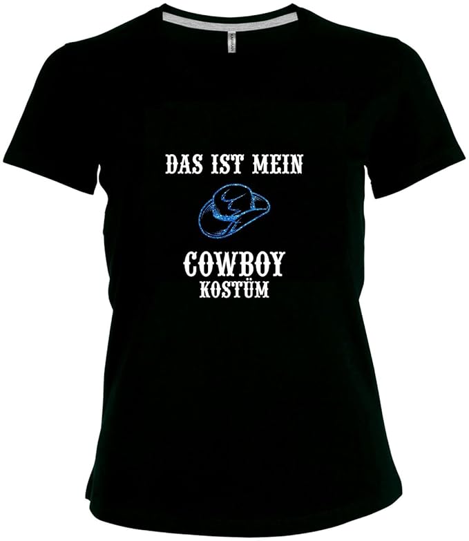 BlingelingShirts Shirt Karneval Damen Glitzeraufdruck T-Shirt Damen Karneval Fasching Kostüm Sprüche