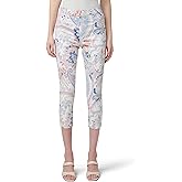 HUE Womens Ultra Soft High Waist Denim Capri Leggings