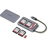 UGREEN USB C SD Card Reader with SD Card Storage, High-Speed Memory Card Reader Adapter with 4 Card Storage Case Holder for C