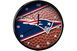 The Memory Company | NFL 12" Round Clock Officially Licensed Team Logo Battery Operated for Home Office Dorm Décor Sports Fan Gift