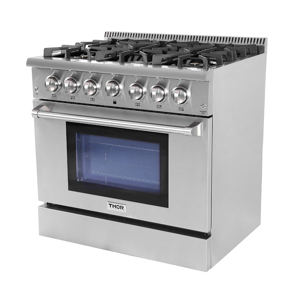 36" Prostyle 6 Burner Gas Range + LP Conversion Kit Bundle