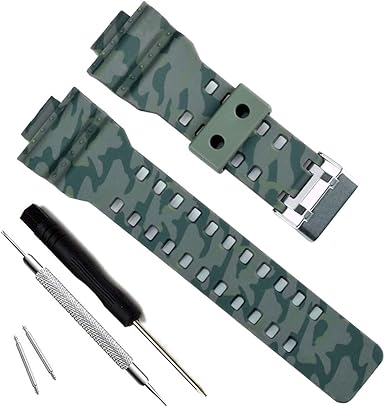 Correa de repuesto de resina natural para reloj Casio G-Shock GD120/GA-100/GA-110/GA-100C