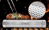 QWORK 12 Inch Stainless Steel Hexagonal Smoke Tube for Grills Pellet Hot Cold view 8