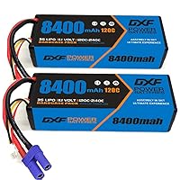 DXF 3S LiPo Battery 11.1V 120C 8400mAh Hard Case Battery with Deans EC5 Plug for RC Car, RC Airplane, RC Helicopter, RC Hobby