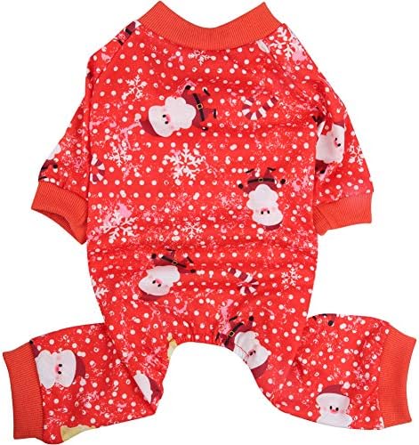 Lamphy Christmas Dog Pajamas Clothes Pet Costume Apparel Xmas Coat Jumpsuit