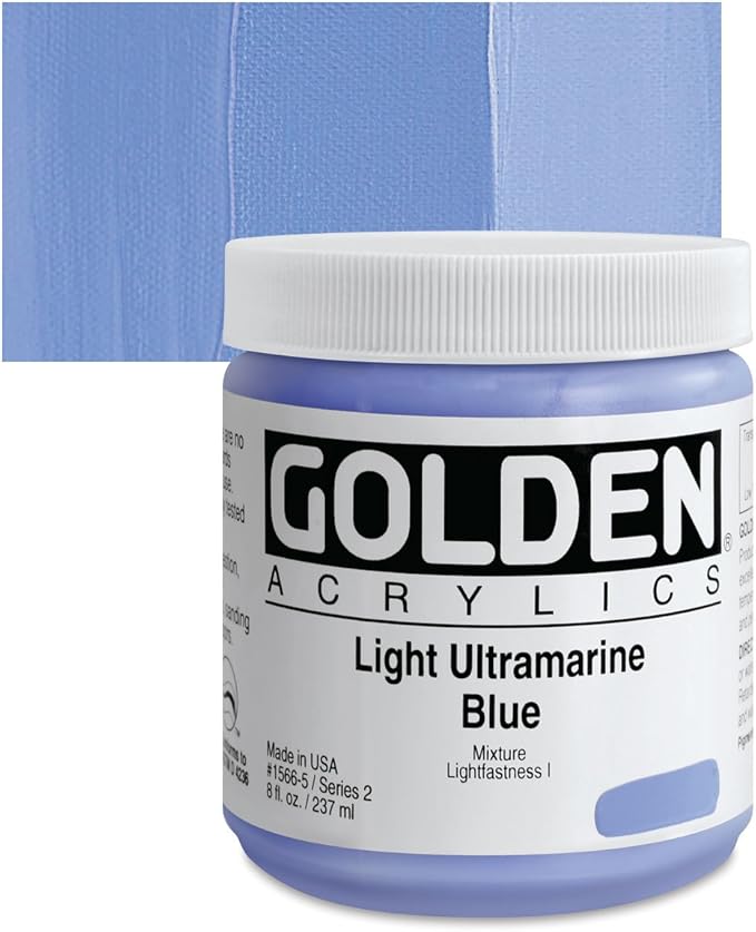 Golden Heavy Body Acrylic Paint 236ml Light Ultramarine Blue