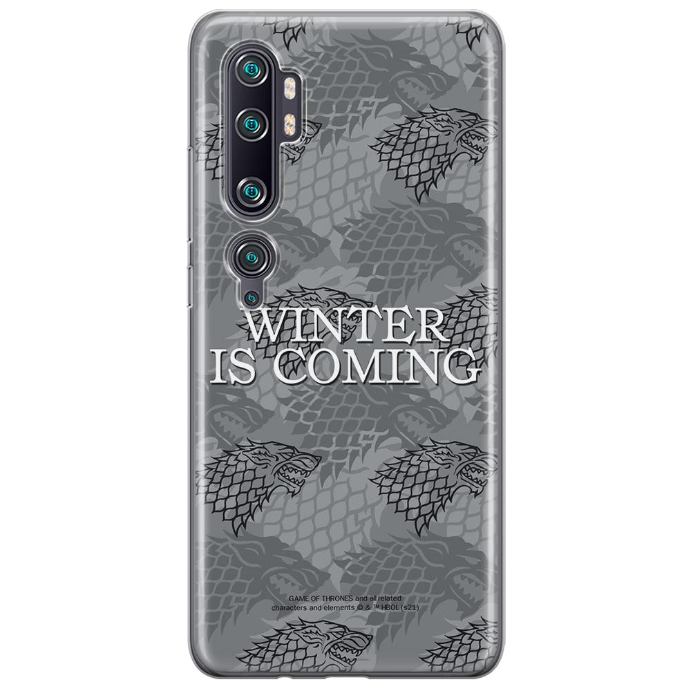 ERT GROUP mobile phone case for Xiaomi MI NOTE 10 Lite original and officially Licensed Gra o Tron pattern Game of Thrones 019 optimally adapted to the shape of the mobile phone, case made of TPU