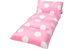 Butterfly Craze Floor Pillow Case, Mattress Bed Lounger Cover, Polka Pink, Queen Size - Cozy Seating Solution for Kids & Adults, Recliner Cushion, Perfect for Reading, TV Time (Pillow Not Included)