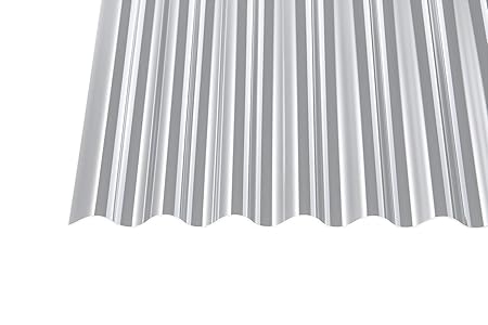 Acryl Wellplatten Profilplatten Sinus 76/18 klar ohne Struktur 1,5 mm (3500 x 1045 x 1,5 mm)