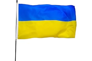 DANF FLAG DANF Ukraine Flag 3ftx5ft Ukrainian National Flags Polyester with Brass Grommets 3x5 Foot Flag