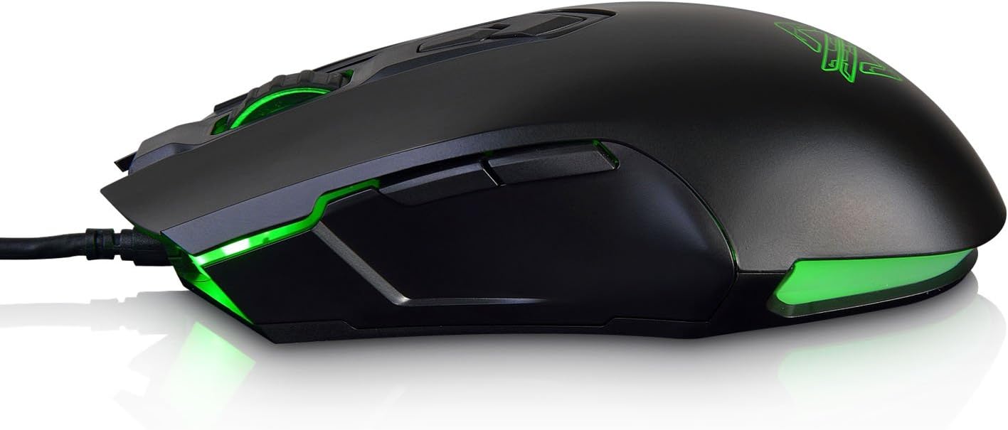 Ajazz AJ52 Watcher RGB Gaming Mouse, Programmable 7 Buttons, Ergonomic LED Backlit USB Gamer Mice Computer Laptop PC, for Windows Mac OS Linux, Black: Computers & Accessories