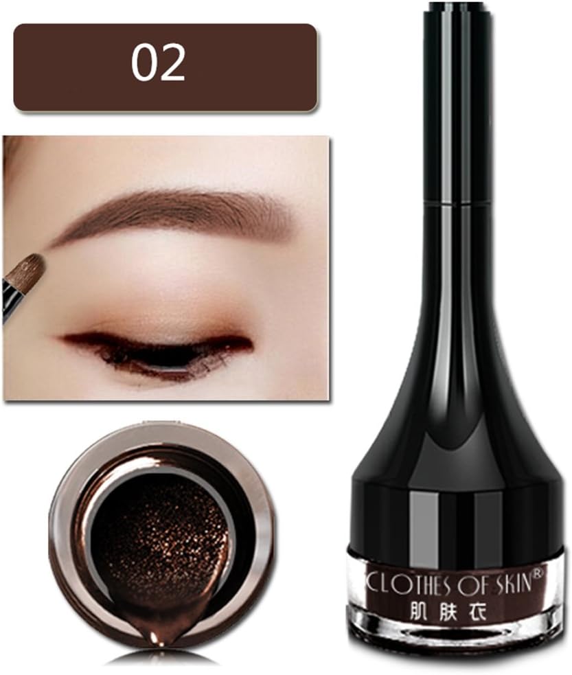 Air Cushion Eyebrow Tattoo Gel, Moreauty Eyebrow Enhancer Microcarving Eyebrow Tint Make Up Kit With Brushes(Dark Coffee)