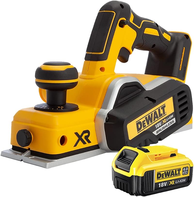 DeWalt DCP580N 18V XR Brushless 82mm Planer with 4.0Ah Battery DCB182