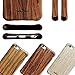 iPhone 6 /6s Case, NeWisdom Unique Shock Proof Hybrid Rubberized [Wood Over Rubber] Soft Real Wood Case for Apple iPhone6 – Sandalwood