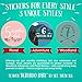 RubyRoo Baby Milestone Stickers - Baby Month Stickers for Baby Boy - 28 Pack - Includes 12 Monthly,1st Year Milestones & First Holidays - Perfect Baby Shower & Newborn Birthday Gift (Woodland)