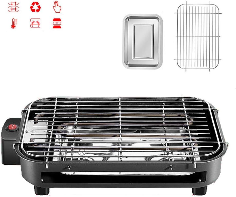 Review Compact Smokeless Indoor Electric Grill NonStick Electric Teppanyaki Table Grill