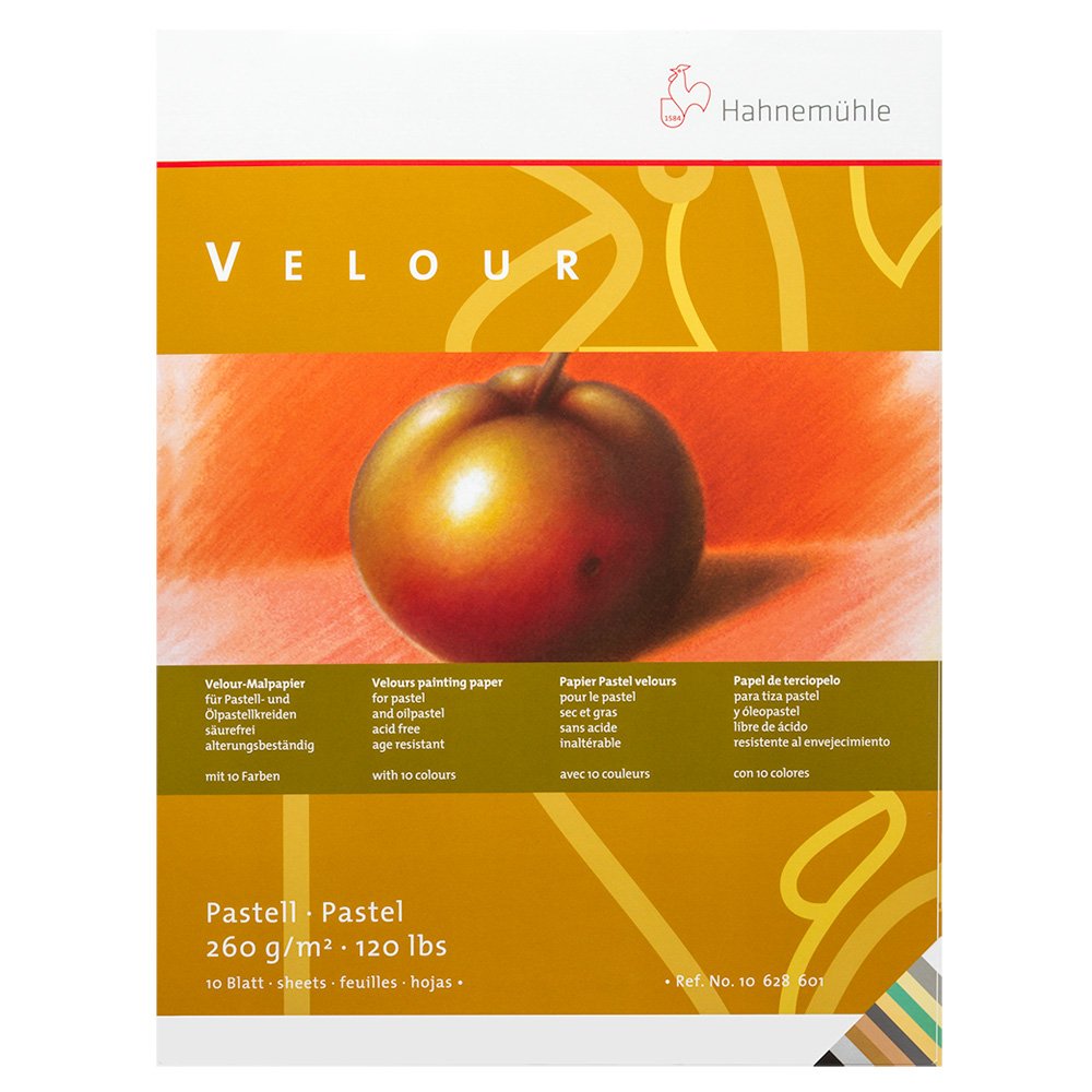 Hahnemuhle Velour 260 gsm Pad - 36 x 48cm Mixed Colours