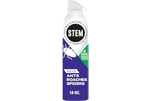 STEM Kills Ants, Roaches And Spiders: Plant-Based Active Ingredient Bug Spray, Botanical Insecticide For Indoor And Outdoor Use; 10 fl oz (Pack Of 1)