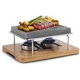 Artestia Hot Stone Steak Cooking Set, Natural Granite Stone Grill Plate | Restaurant-Style Tabletop Steak Searing with Natural Stone, 2 Burners, Indoor Personal Cooking Experience