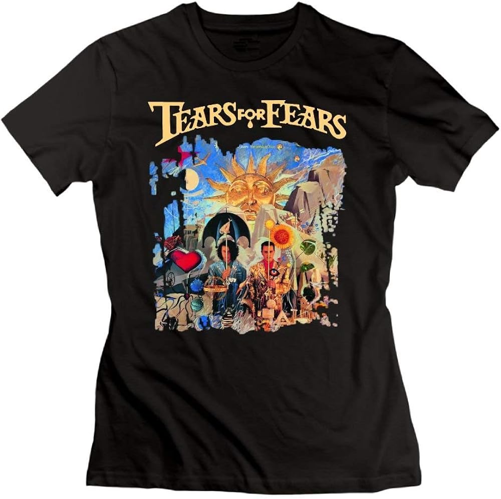 Women's Fashion Tears for Fears The Seeds of Love T Shirts Black,T