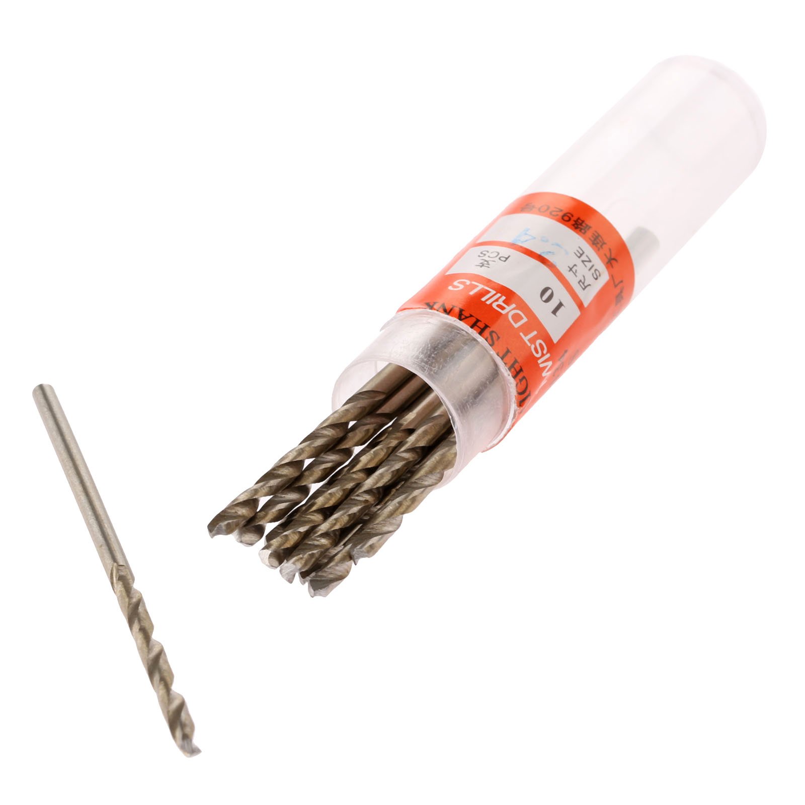 Mtsooning 10-Pack 2.3mm HSS Micro Twist Drill Bits, Straight Shank for Precision Wood, Metal & DIY Crafts