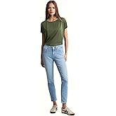 Mavi Women’s Emma Slim Leg mid Rise Jeans for Women Boyfriend Jeans – Stretchy Straight Leg Jeans for Women