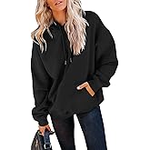 Orchidays Women's Casual Pocket Hoodies Long Sleeve Fashion Drawstring Pullover Tops