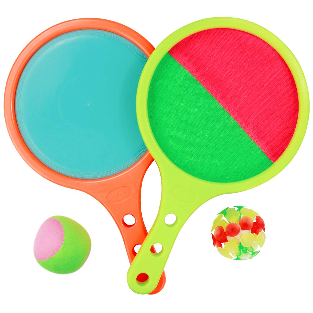 Akokie Toss Catch Ball Racket Set Tennis Baseball Game Sport Beach Toys