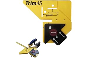 Trim45 Carpentry Aid, 45 Degree Precision Measuring and Beveling Marking Tools Adjustable Reveal Tool Woodworking Tool for Pe