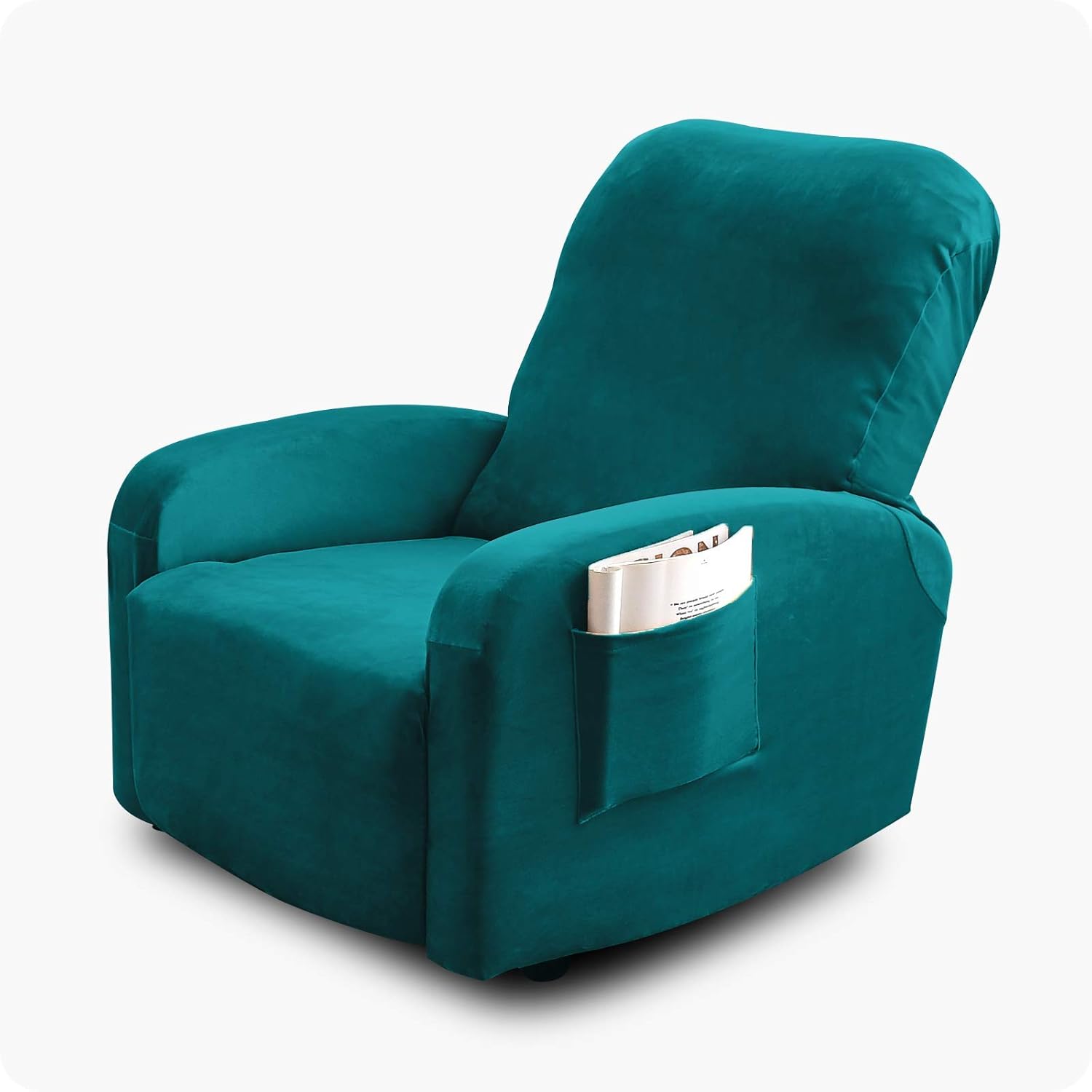 Argstar Velvet Slipcover for Recliner Chair, Stylish One Piece Recliner