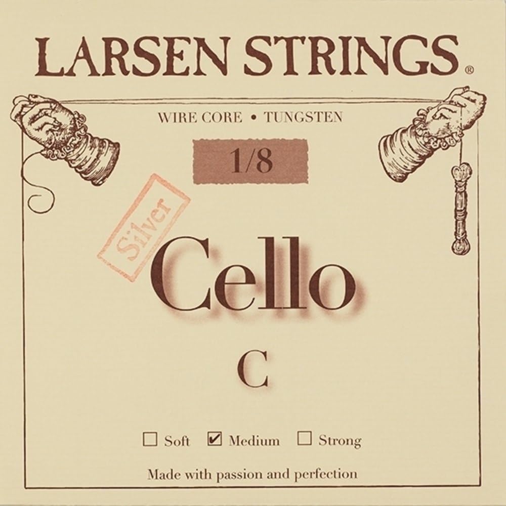 LARSEN STRINGS cello strings Original Fractional - small sizes C 1/8 Medium