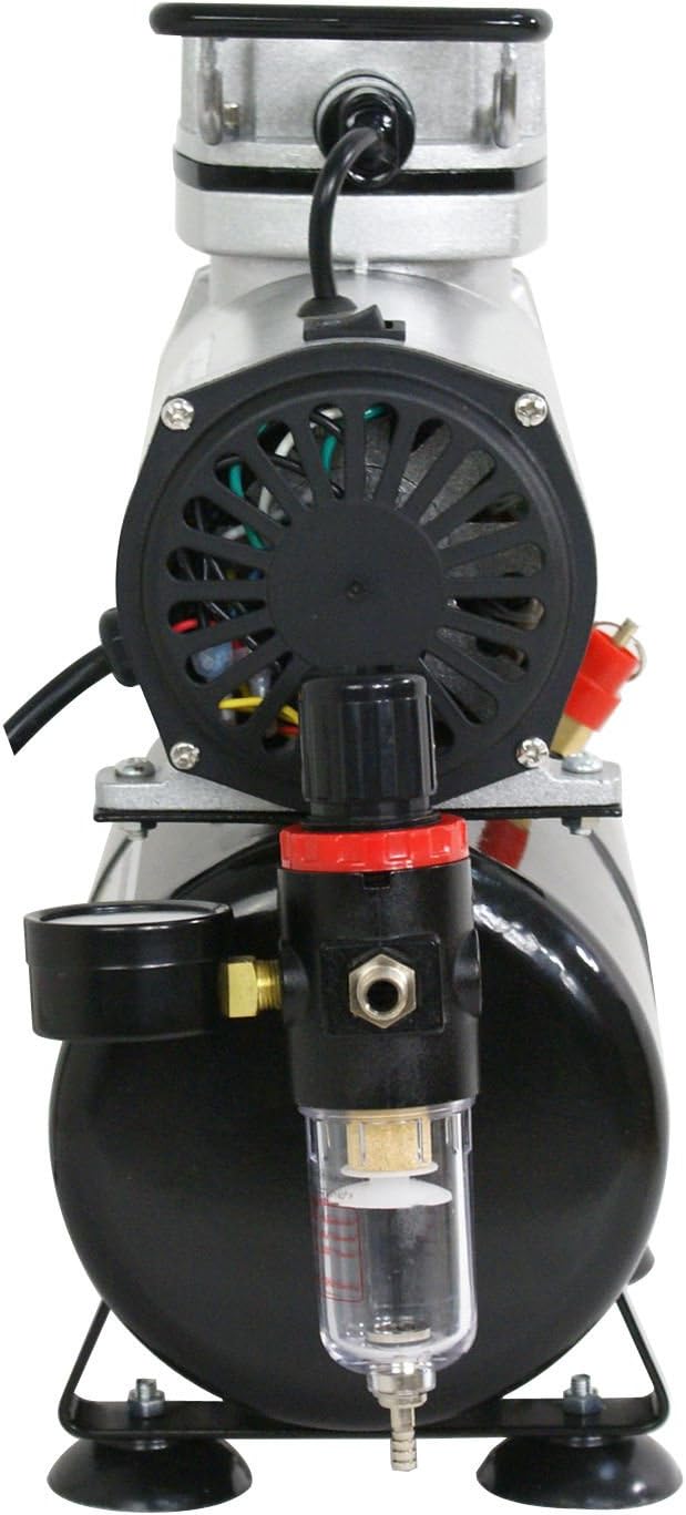 ZENY Pro 1/5 HP Airbrush Air Compressor Airbrushing Kit w/ 3L Tank and 6FT Hose Multipurpose for Spraying Cake Decorating Tattoo Nail Craft Painting: Arts, Crafts & Sewing