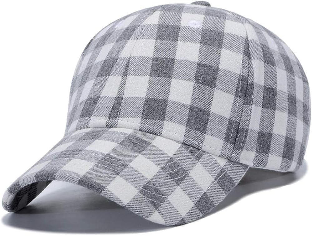 YYT Cappello da Baseball da Uomo in Cotone con Cappuccio Scozzese Rosso