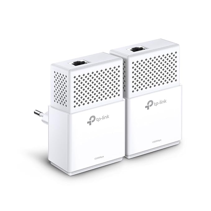 TP-Link TL-PA7010 KIT Powerline Adapter (1000 Mbit/s Powerline, 1x Gigabit Port, Plug & Play, energiesparend, kompatibel zu a