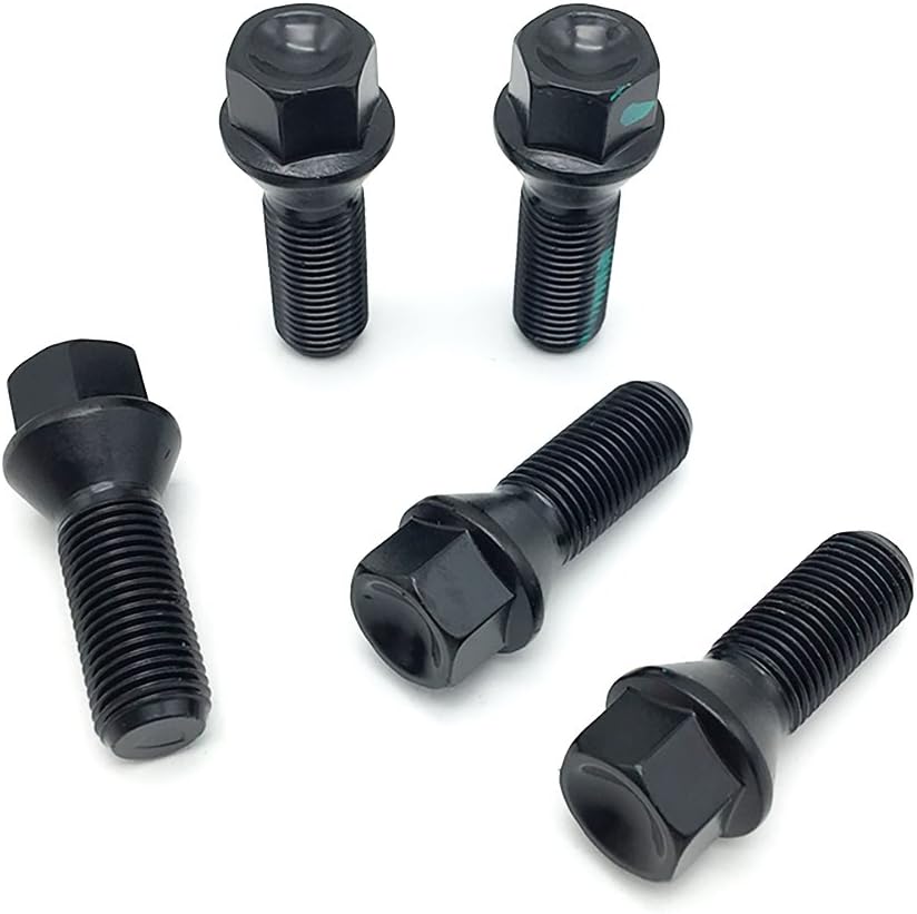 WayJun 4 Pcs Wheel Lug Nuts M12 X 1.5 for BMW E46 325 E90 E39 E60 E53
