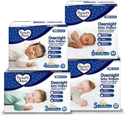 parents choice overnight diapers size 6