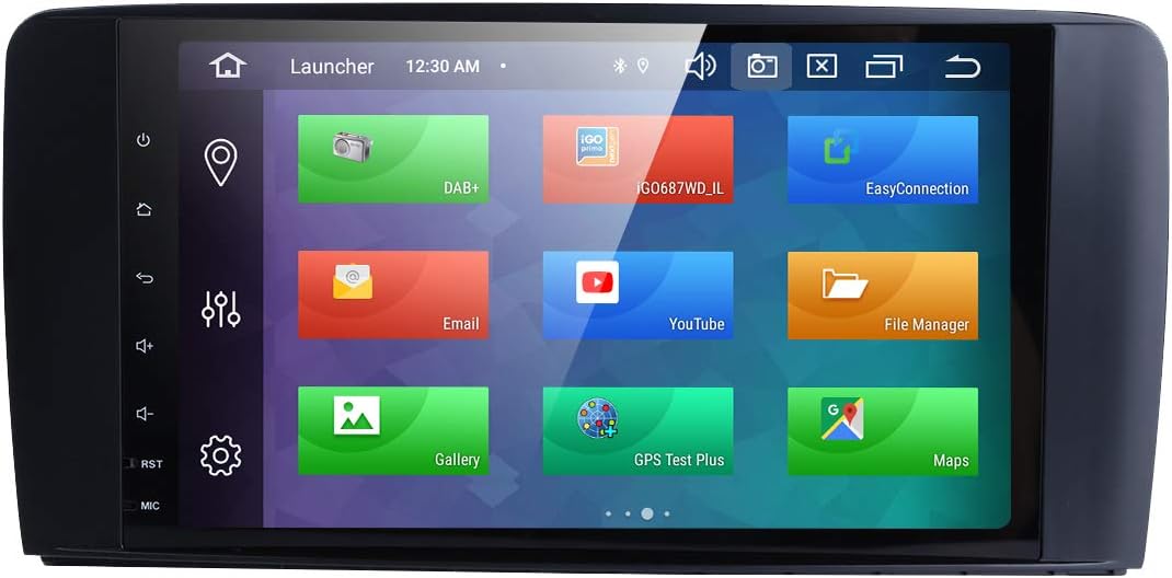 hizpo Android 9.0 Car Navigation 9 Inch Double Din Car Radio Car Stereo Supports Bluetooth DVR Bluetooth Mirror-Link Steering Wheel Control RDS Subwoofer Specifical for Mercedez-Benz