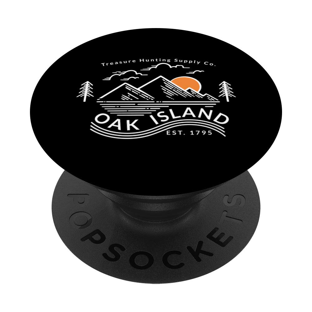 Oak Island Vintage Templar Knight Treasure Hunting Gift PopSockets PopGrip: Swappable Grip for Phones & Tablets