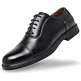 SILENTCARE Men's Dress Shoes Formal Oxford Business Comfortable Classic Lace Up Shoes