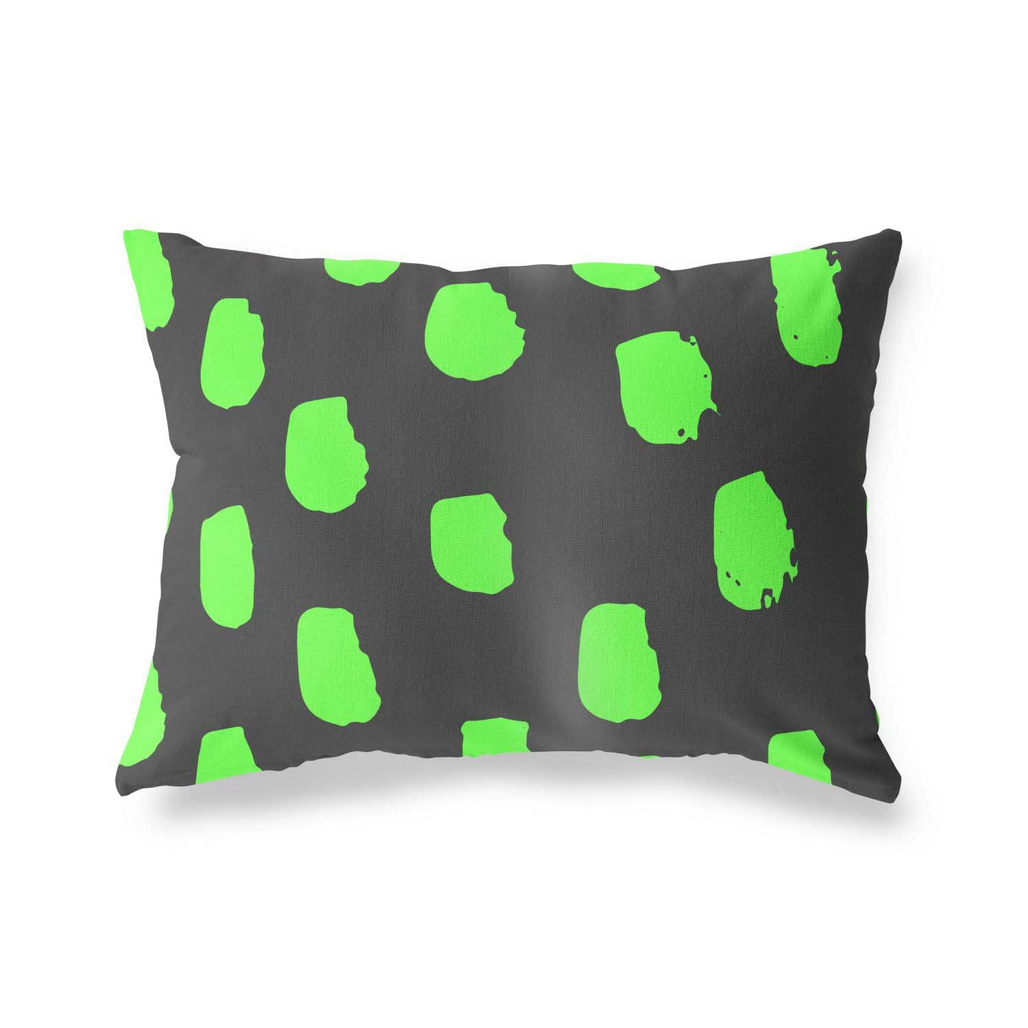 BonaMaison Decorative Cushion Cover, Neon Green Fume Throw Pillow Covers, Home Decorative Pillowcases for Livingroom, Sofa, Bedroom, Size: 45X60 Cm - Designed and Manufactured in Turkey