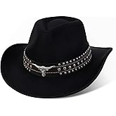 Cipherwest Cowboy Hat for Men & Women - Western Sun Hat with 2 Interchangeable Bands, Wide Brim Outdoor Ranch Hat