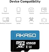 AKASO 128GB microSDXC Memory Card UHS-I U3 C10 Full HD 4K 100MB/s view 4