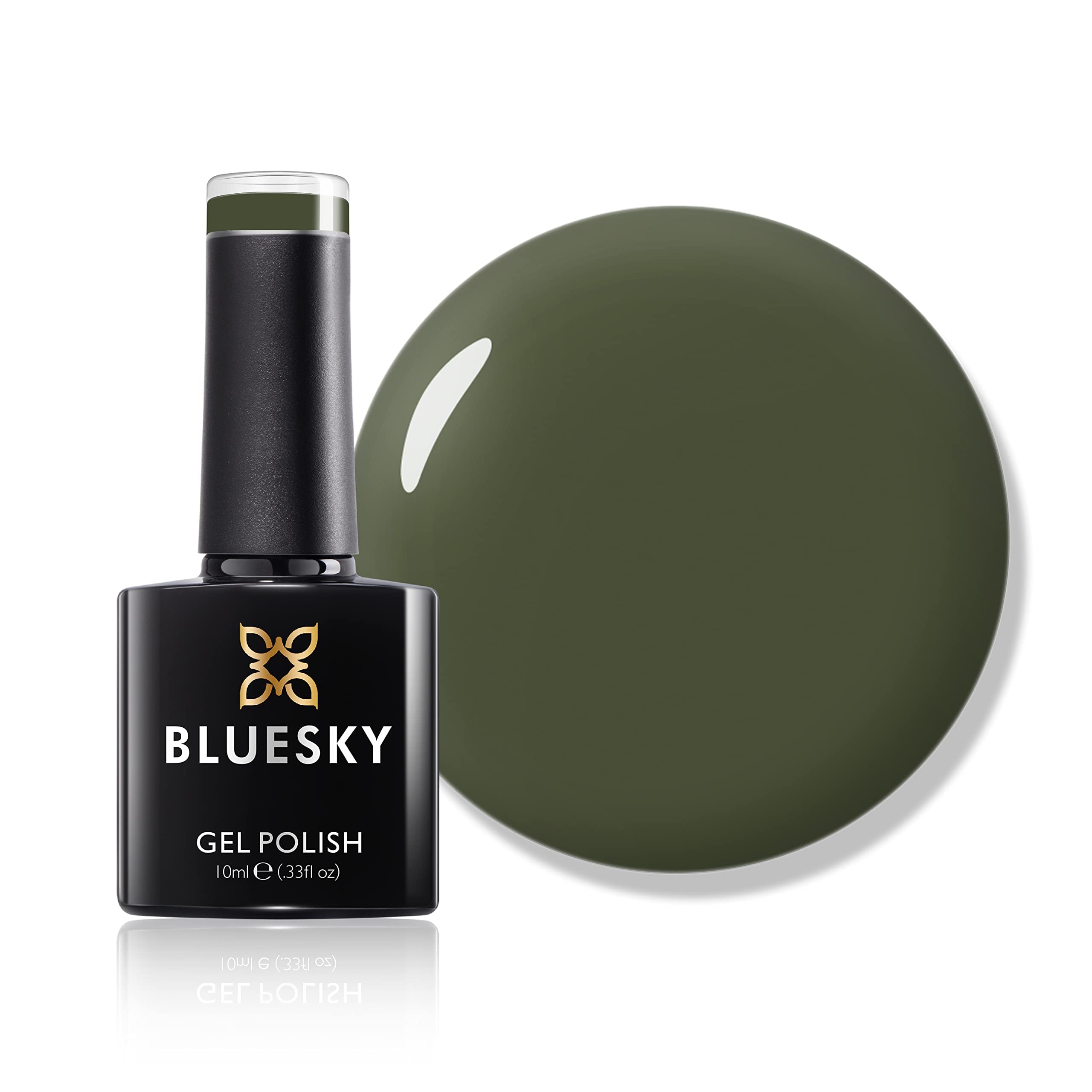 Bluesky Gel Nail Polish, Seductive, Aw19, Green, Long Lasting, Chip Resistant, 10 ml (Requires Drying Under UV LED Lamp) Fw1909