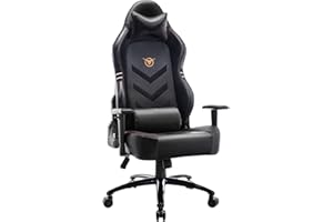 COLAMY Big and Tall Gaming Chair 350lbs-Racing Computer Gamer Chair, Ergonomic Office PC Chair with Wide Seat, Reclining Back, Adjustable Armrest for Adult Teens