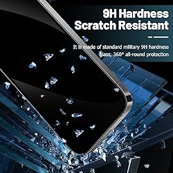(2+2 Packs) For Google Pixel 9 Pro Privacy Screen