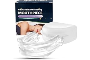 PIEGRICDIAT Anti Snoring Device: FDA-Cleared Anti Snoring Mouthpiece Device Mouth Guard - Effective Anti Snore Solution for Men and Women - Customizable Adjustable Comfortable(White-01)